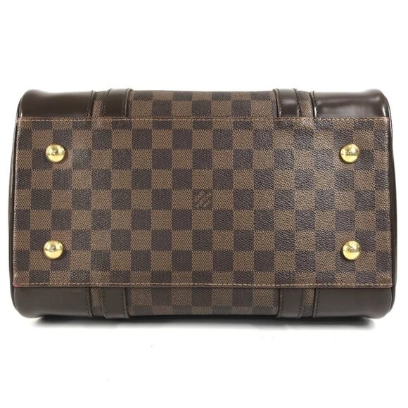 LOUIS VUITTON N52000 Damier Berkeley Bag Hand Bag Damier Canvas Ebene Brown - Picture 8 of 16